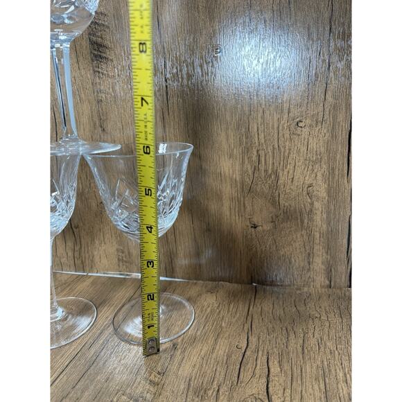 3 Gorham Crystal Cherrywood Water Glasses Goblets Wine Glasses - Picture 2 of 4